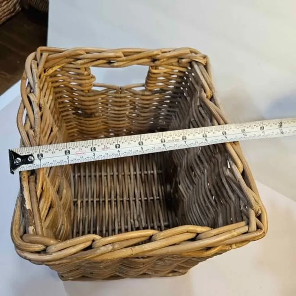 Wicker Storage Basket with Handles